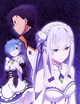 Постер Ре Зеро жизнь в альтернативном мире с нуля / Re: Zero - жизнь с нуля в другом мире (1,2,3 сезон)